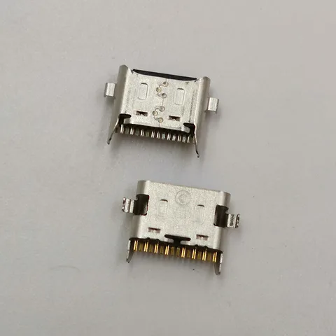 10-100 шт. USB-порт для зарядки типа C, контактный разъем для зарядного устройства для Samsung Galaxy A207 A21 A215 A215F A20S A04 A05 A06