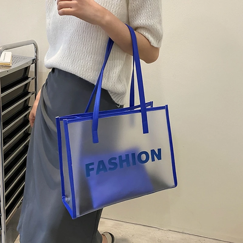 

Fashion PVC Jelly Bag Women Clear Handbag Summer Clear Shoulder Bags Handbag Messenger Tote for Girls