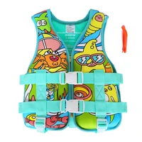 2022 cartoon childrens life jacket portable foam floating vest neoprene water sports kayak surfing fishing swimming life jacket