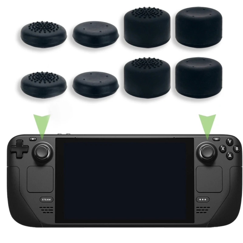 

8Pcs Analog Thumb Stick Grips Cover for Steam Deck Controller Thumbstick Cap
