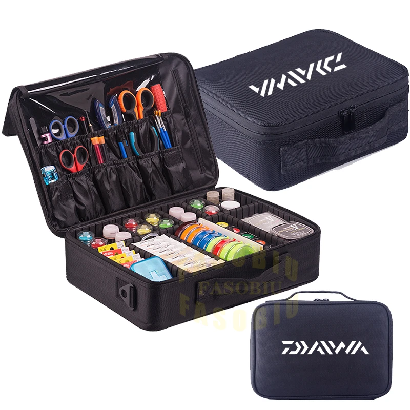 

Daiwa Outdoor Men's Multifunctional Fishing Bag Tackle Shoulder Waist Pack Crossbody Travel Camping Multi-Purpose Storage Bags