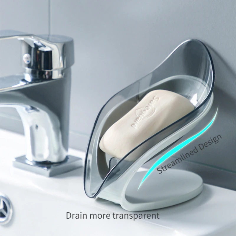 

Leaf Soap Rack Anti-Slip Drain Soap Rack Bathroom Gadget Accessories Bathroom Storage