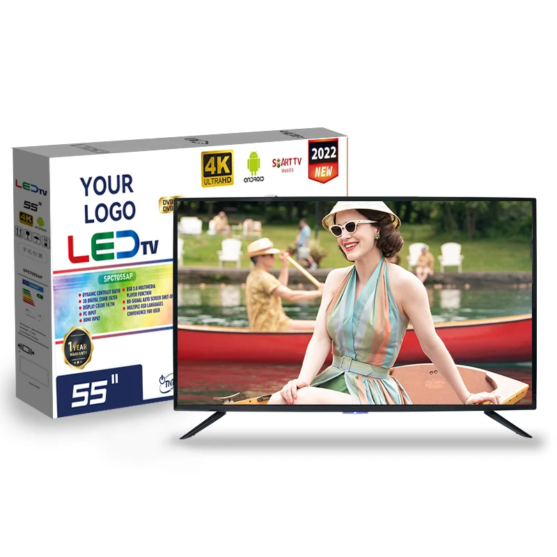 

55 Inch 4k For Tcl Tv Panel Android Television Full Flat Screen Android 4K Smart TV Smart HD Television Led TV