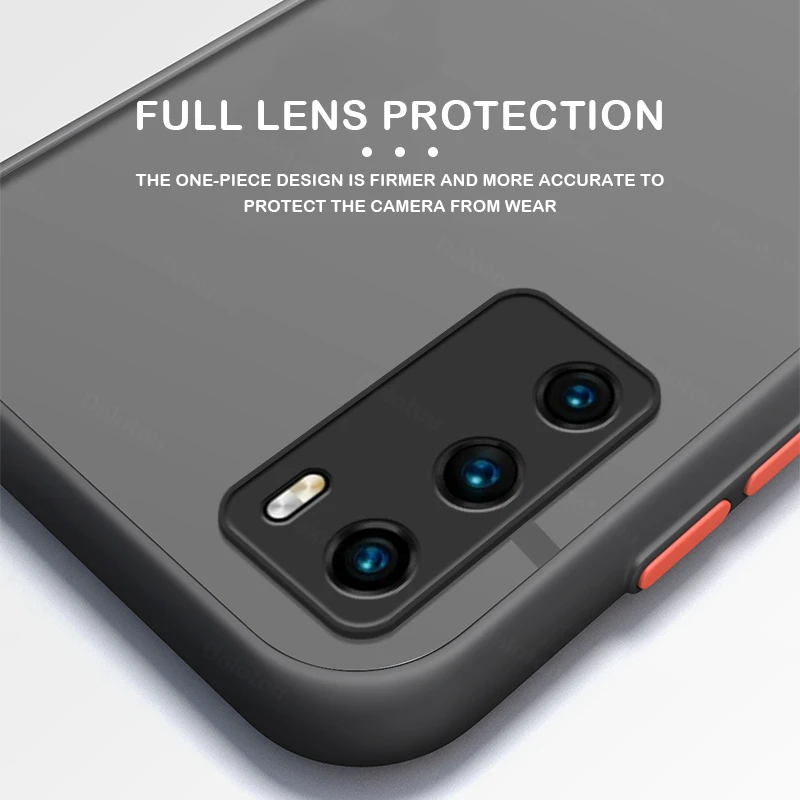Противоударный армированный матовый чехол для Huawei P40 Pro P30 Lite P20 P50 Honor 50 60 8X 20 10i Mate 30