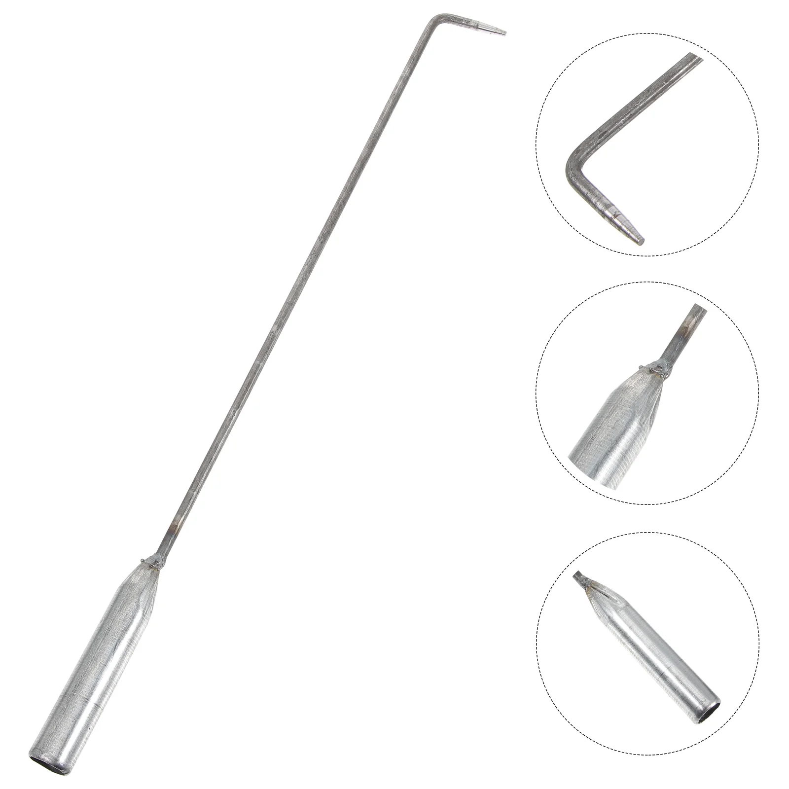 Coal Hook Multi-function Fireplace Poker Tools Pit Clip Tongs Iron Camping Outdoor Accessories