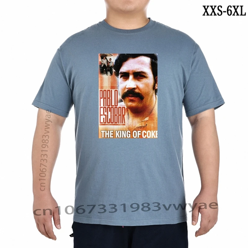 Pablo King TShirt Black Escobar El Chapo Guzman Kokain Kolumbien Drogen  T Shirt 100% Cotton Summer Unisex Summer Tee Tee Shirts