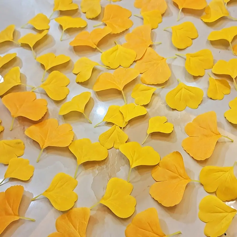100 шт. Декоративные искусственные листья гинкго