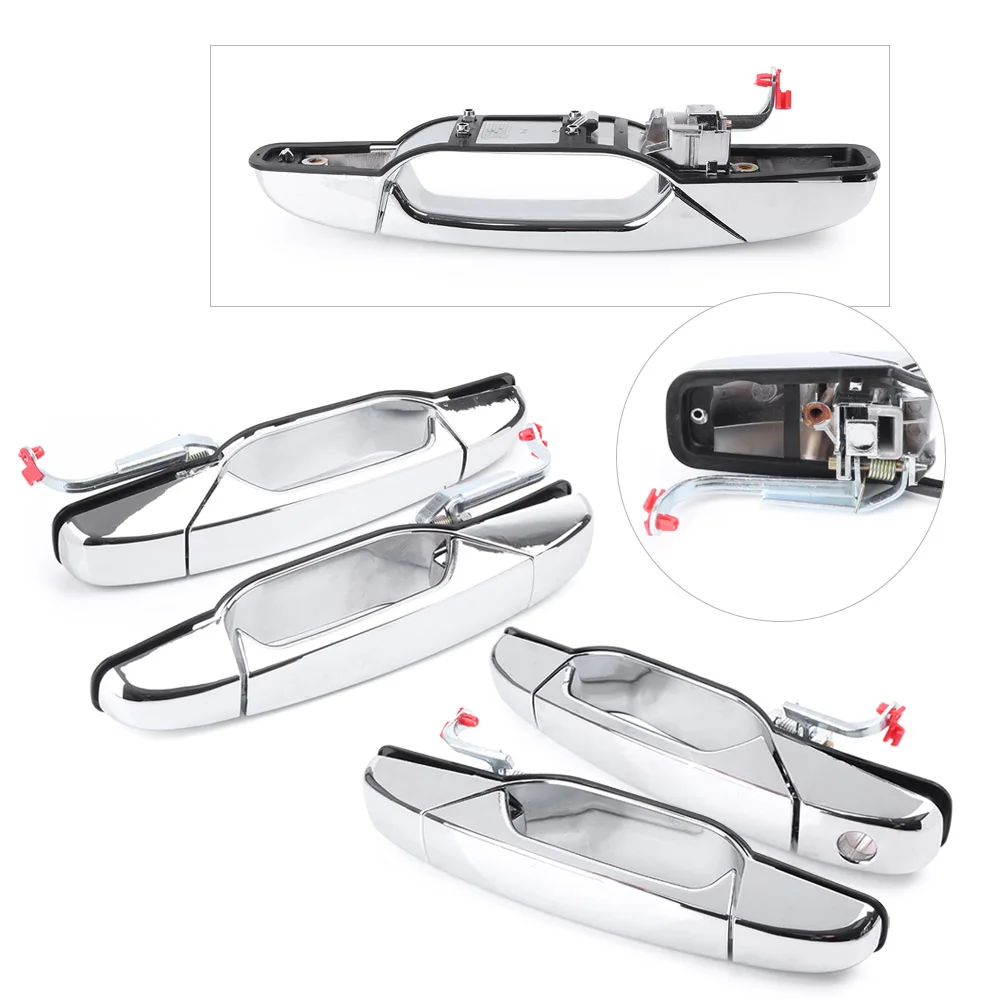 4 шт. автомобильные хромированные наружные дверные ручки передние задние левые и