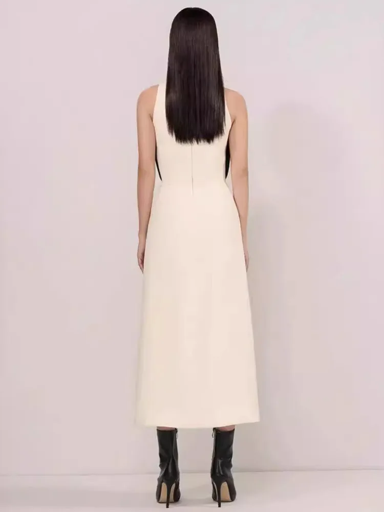 Женское вечернее платье с вышивкой DEAT облегающее ажурное контрастных цветов