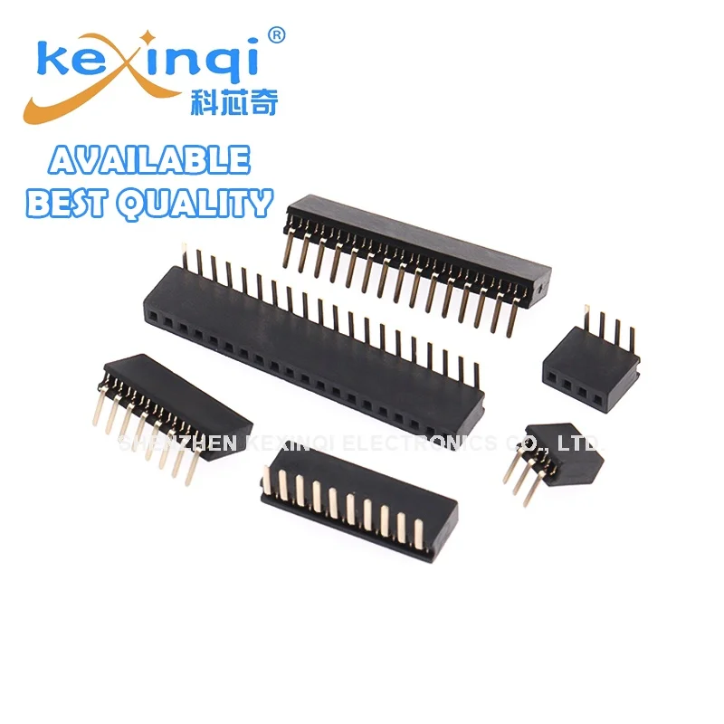 

10pcs 1.27MM Spacing PCB Board Tolerance psitions Single Row Female Pin Header Connectors Bend 90 Degrees1x2p 3P 4P 5P 6P 8P 10P