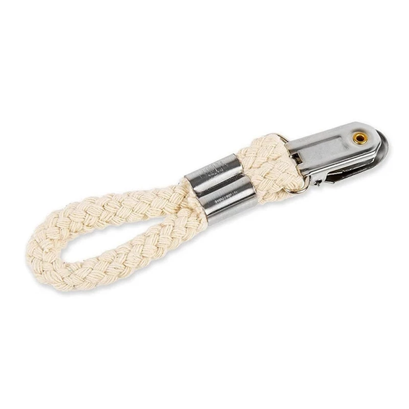 Плетеная хлопковая петля для полотенец с металлическим зажимом