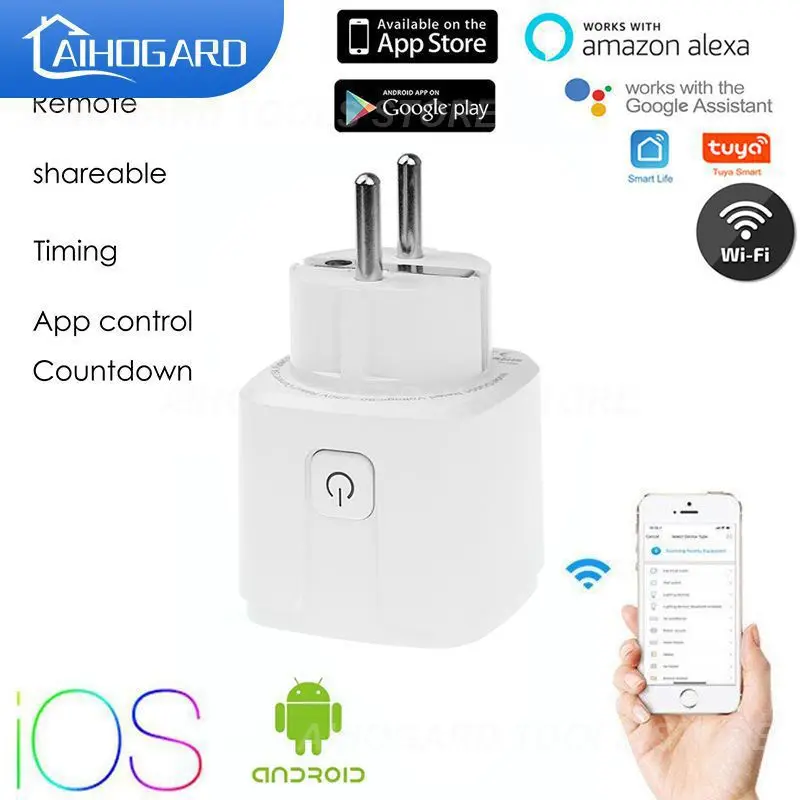 

Умная розетка Apple Homekit, 16 А, Wi-Fi, 1-8 шт.