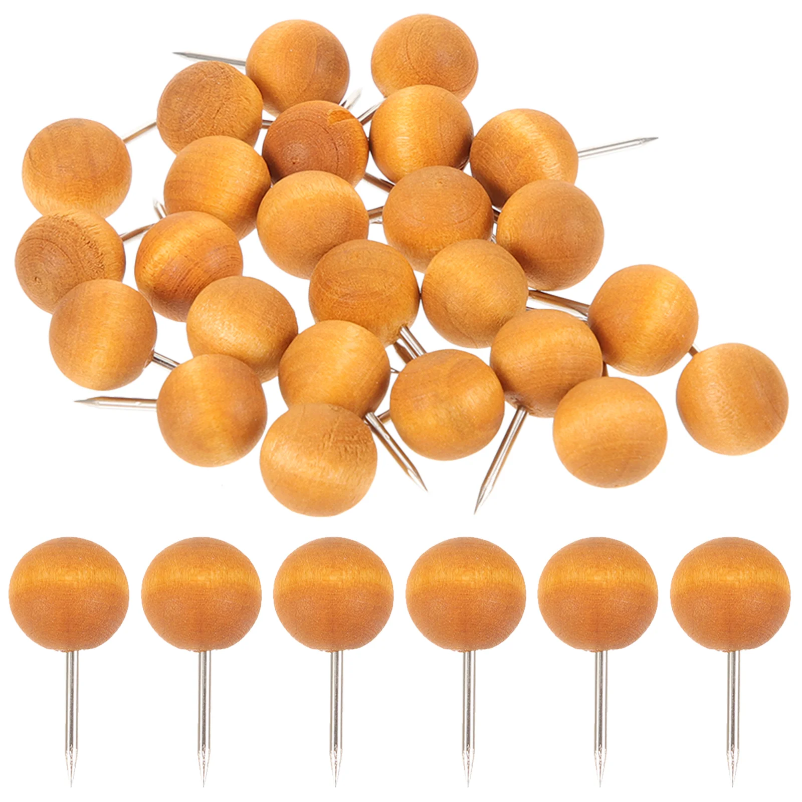 

100 шт., декоративные деревянные булавки для фотографий