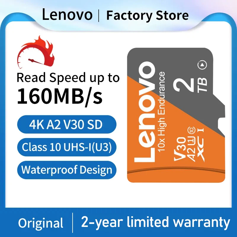 

Lenovo 2TB Micro Tarjeta SD Alta Velocidad 1TB 512GB SD Memory Card 256GB Waterproof Cartão De Memória For Nintendo Switch