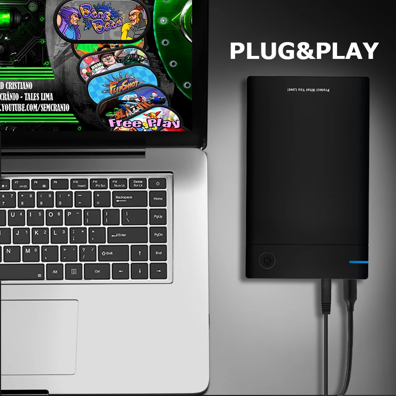 Жесткий диск hyперспективin с 10000 + Ретро-играми для PS4/PS3/PS2/Wii u/SS/Game Cube/PSP/N64 HDD внешний