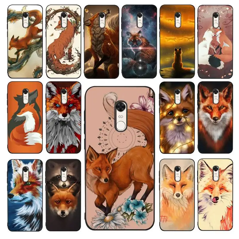 

Babaite Sly fox Phone Case for Redmi 5 6 7 8 9 A 5plus K20 4X 6 cover