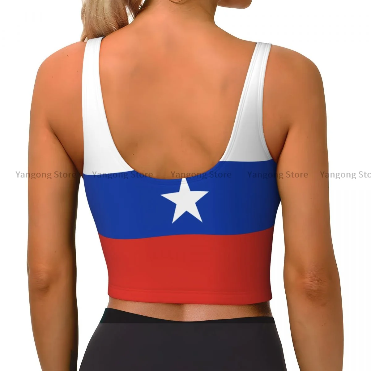 Женский сексуальный спортивный жилет с флагом Чили женская уличная одежда