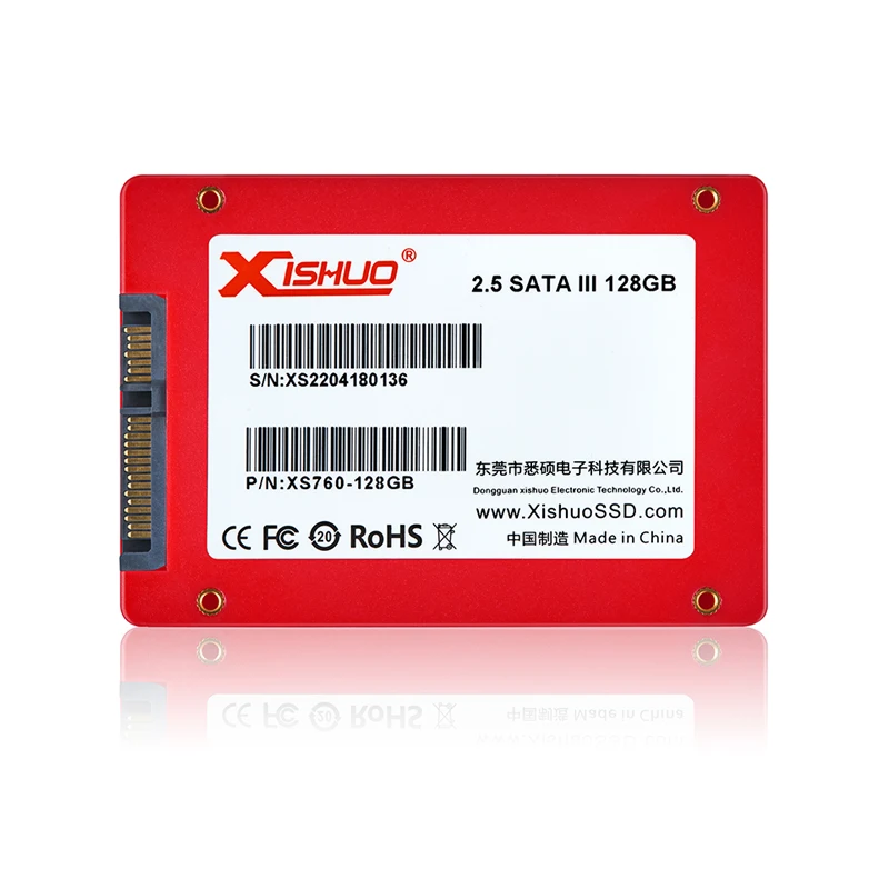 Xishuo Красный Заводская Цена 2.5 ДЮЙМОВЫЙ SATA SSD Жесткий Диск Внутренний От 64GB до 1TB для Ноутбука и Настольного Компьютера.
