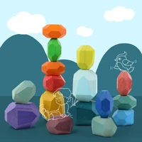colorful beech stone stack 2022 childrens educational wooden toys ornaments