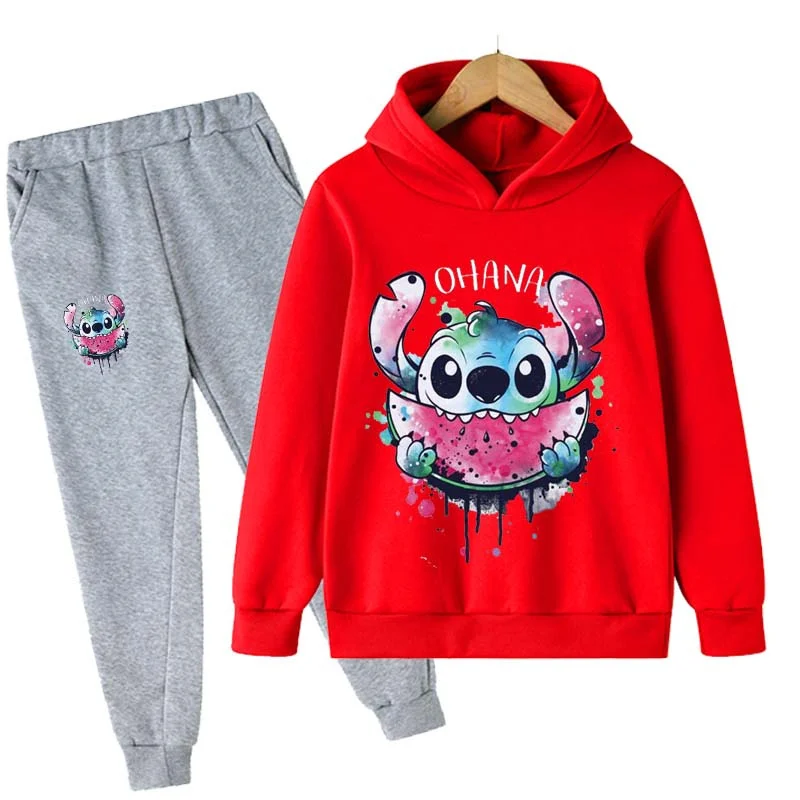 

Autumn Winter 2pcs Toddler Infant Kids Baby Boy Stitch Clothes Set Hoodies Long Sleeve Hoodies Pants Stitch 2Pcs Outfits 1-16T