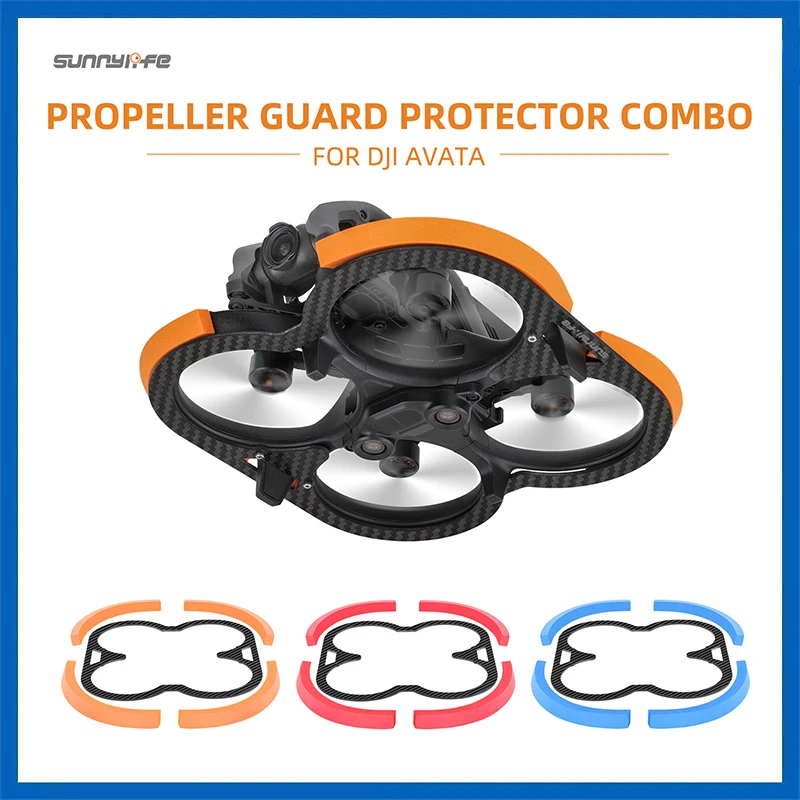 

Sunnylife защита пропеллера из углеродного волокна, защита от столкновений, Эва, полосы, экранирующие кольца, реквизит, протектор для DJI AVATA