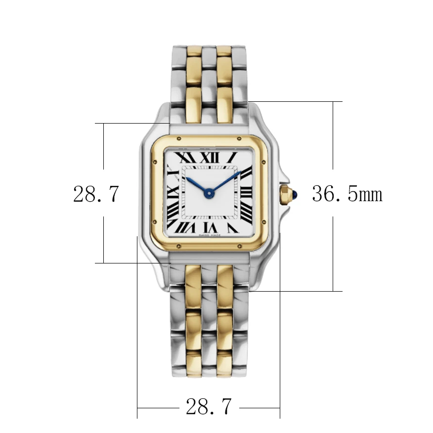 

Tank series Rectangular Watches for Lady Womens Watch Barrel Type Quartz Fashion Luxury Sports Waterproof Chronograph