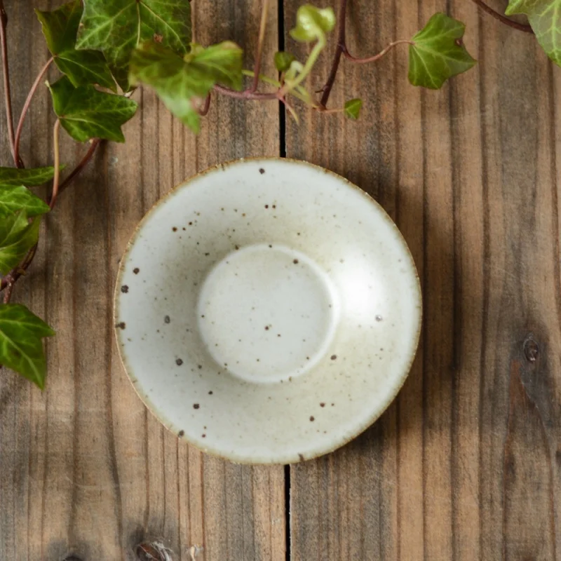 

Цзиндэчжэнь, ручная работа, грубая блюдце, подставка для чая кунг-фу, японская посуда для чайной церемонии, чайный коврик, керамическая чашк...