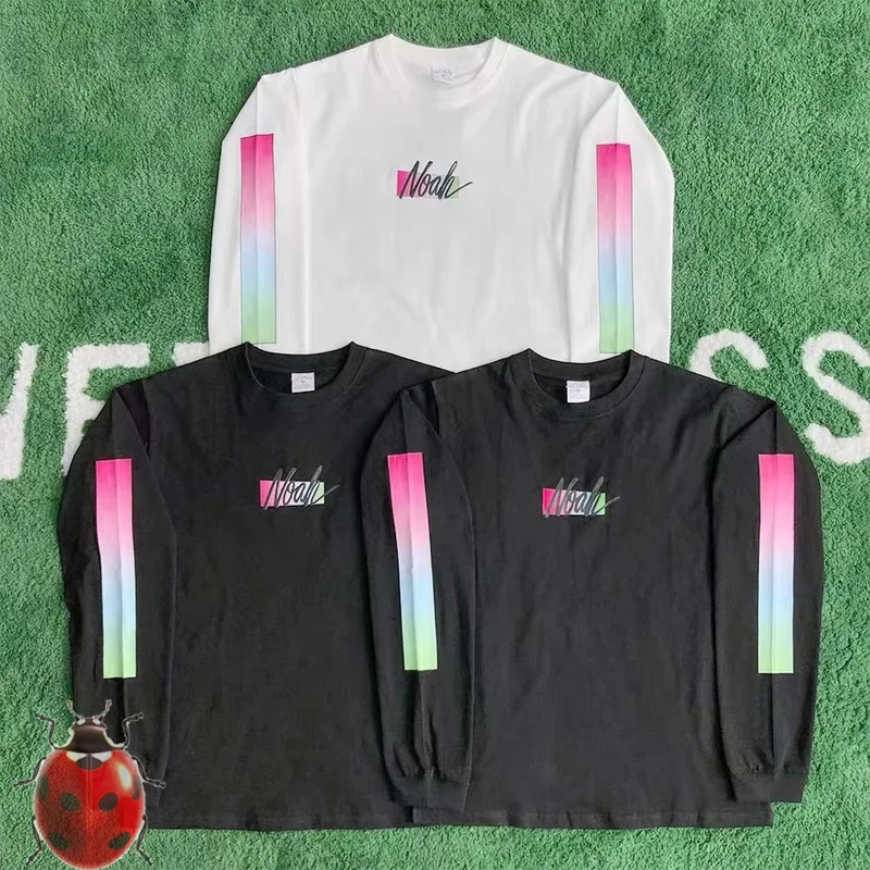 

NOAH Square Rainbow Print Men Women High Street Sweatshirt