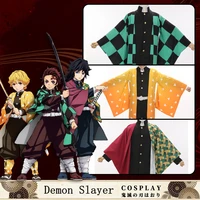 demon slayer cosplay kimetsu no yaiba haori kimono costumes kamado tanjirou tomioka giyuu cosplay clothing cloak suit