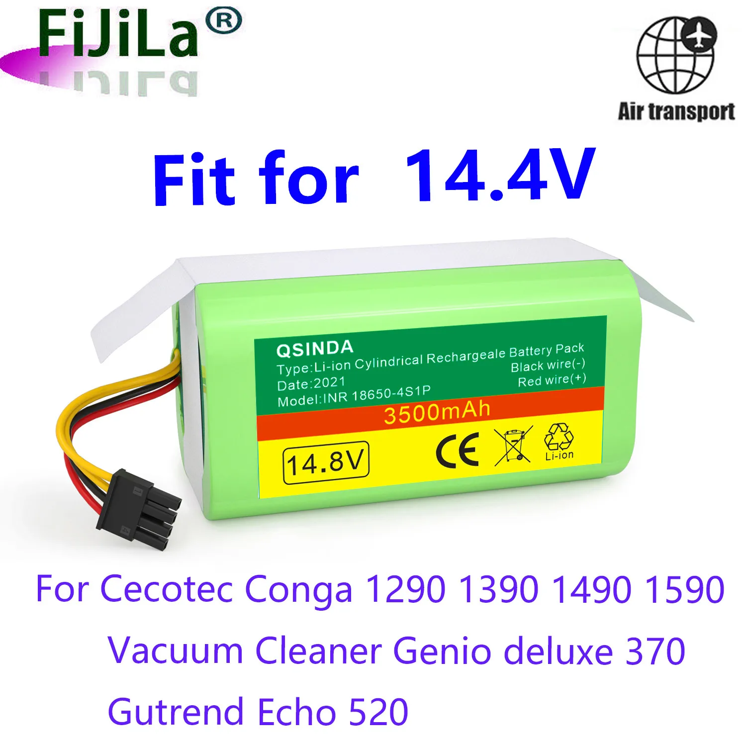 

Battery For Conga 1290 1390 1590 14.4V 3500mAh Lithium-ion Bateria Reemplazo Compatible Li-ion Batteries