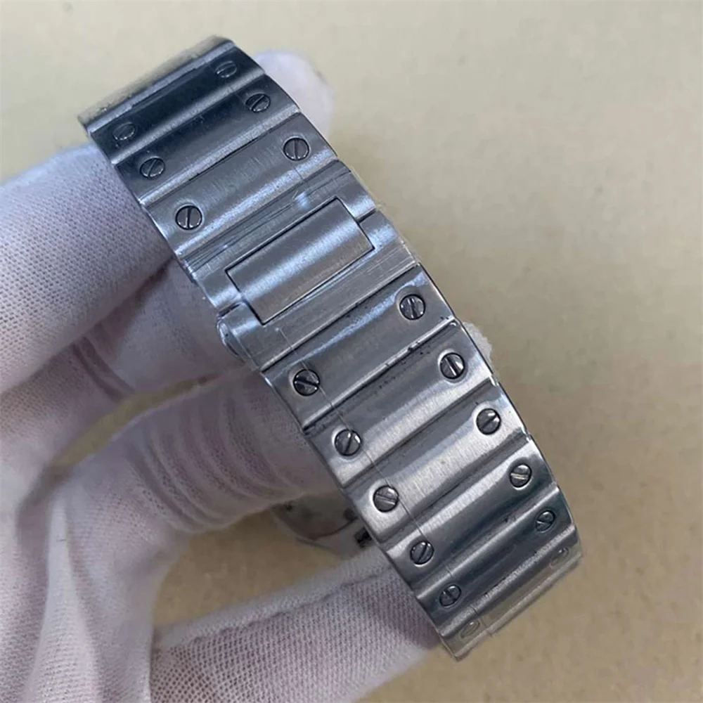 

Механические Мужские часы с ремешком из нержавеющей стали, 38 мм