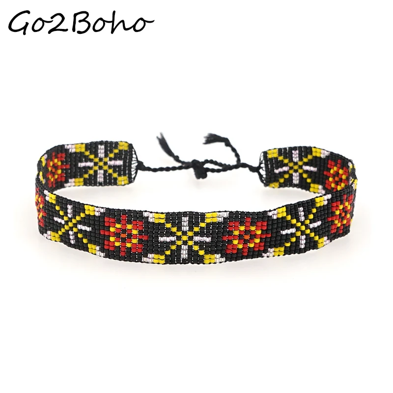 Go2boho оригинальное ожерелье чокер с Африканским узором ювелирные изделия бохо