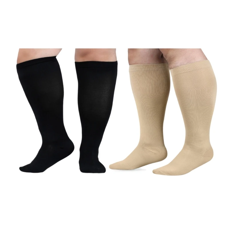 

Компрессионные носки большого размера, широкие до колена, поддерживающие чулки для женщин и мужчин MXMA