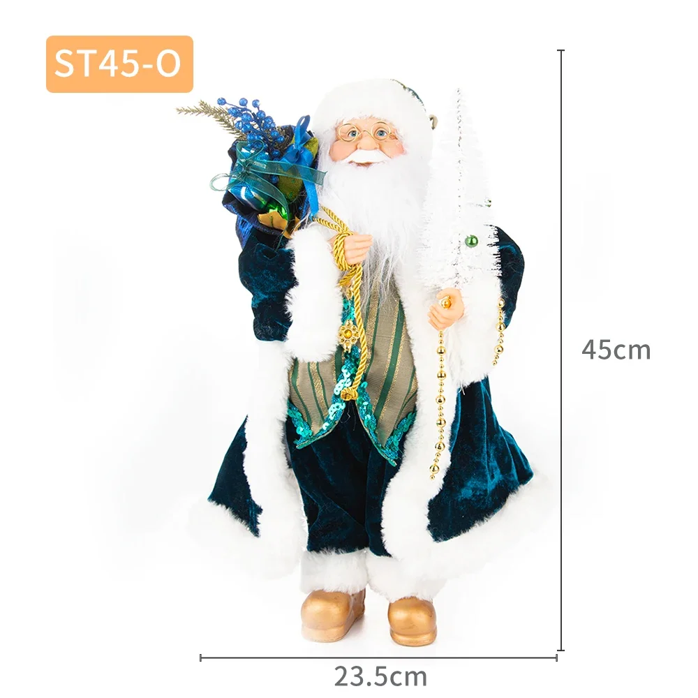 

45 см кукла Санта-Клауса веселые рождественские украшения для дома 2025 рождественские украшения Navidad Natal рождественские подарки с Новым годом 2026