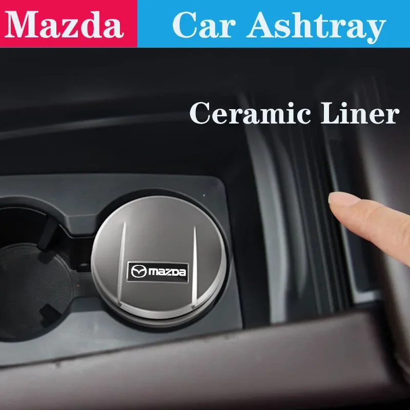 Автомобильная пепельница подходит для Mazda 3 bk bl bj bn 323 Axela Atenza CX-3 CX-4 CX5 CX-7 CX-9 со
