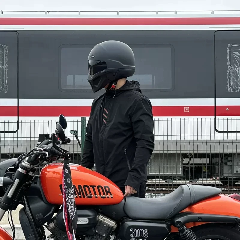 2023 New Scorpion Helmet Retro Motorcycle Cascos Moto Locomotive Personality Multi-purpose Combination Half Open DOT Approved enlarge
