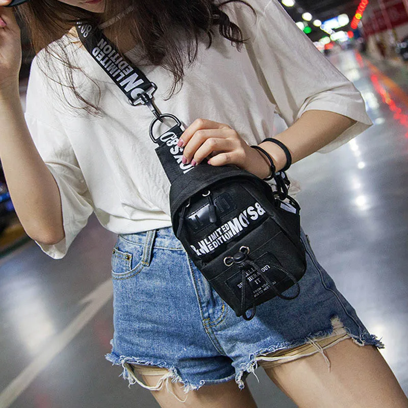 hot sale sports summer new harajuku shoulder messenger bag female small bag fashion oxford mobile phone bag chest bag free global shipping
