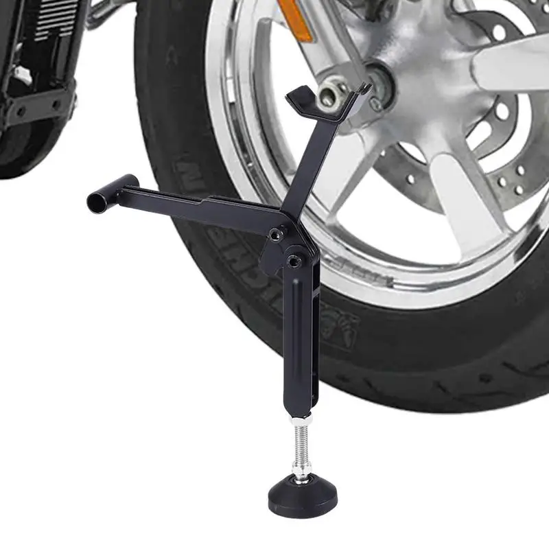 

Motorcycle Stand Labor Saving Foldable Bike Wheel Wash Stand Bike Kickstand Non-slip Plate Side Add-on Support Foot Pad Base