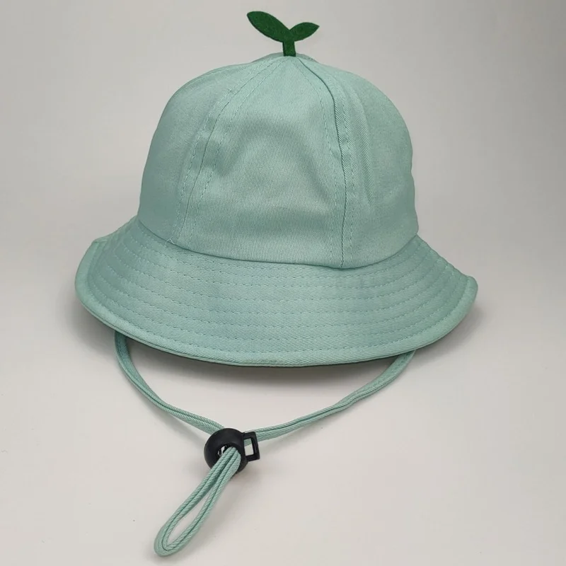 Spring and Summer Cute Children's Sun Hats Fisherman capTop Bean Sprouts Sunscreen Parent-child Bucket Hat Women's Caps images - 5