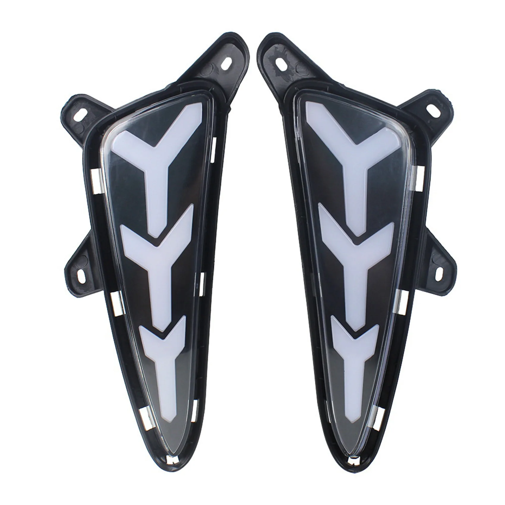 

Автомобильный передний бампер, светодиодные дневные ходосветильник DRL с динамическим желтым сигналом поворота, противотуманная фара для Toyota C-HR CHR 2017-2018