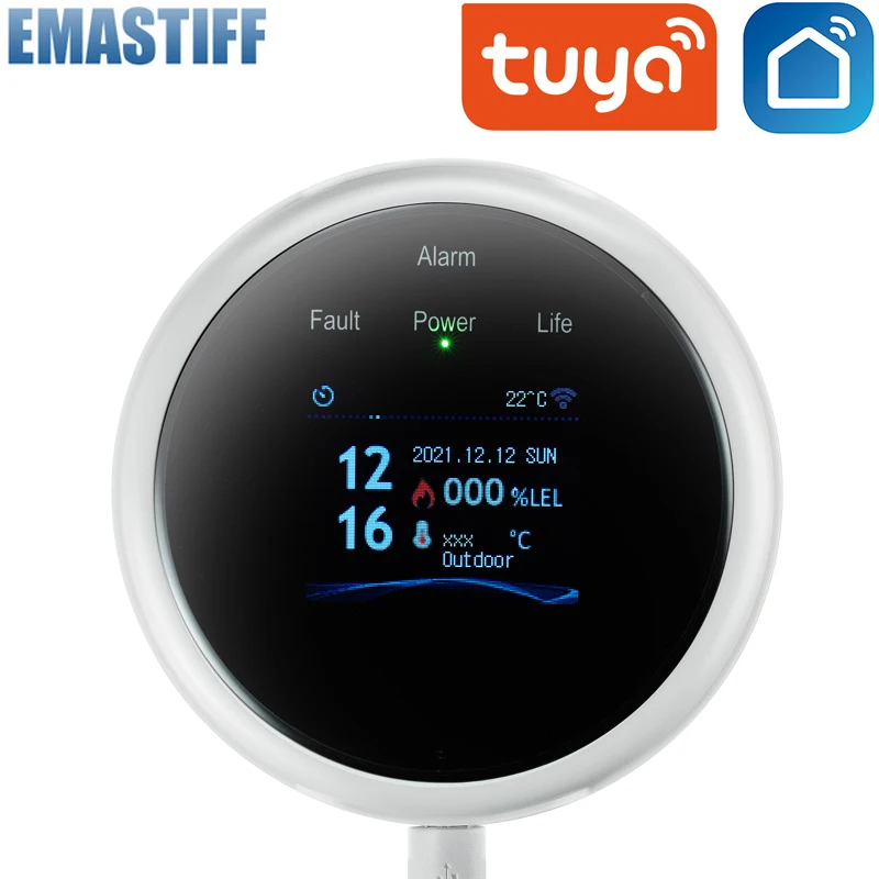 

Tuya WiFi GAS LPG Leak Sensor alarm Fire Security detector APP Control Safety smart home Leakage sensor support smart life app