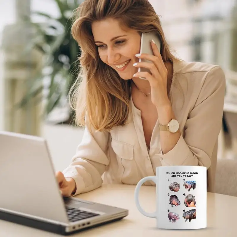 Кофейная кружка Бегемот милое зоопарковое животное 350 мл чашка для чая забавные