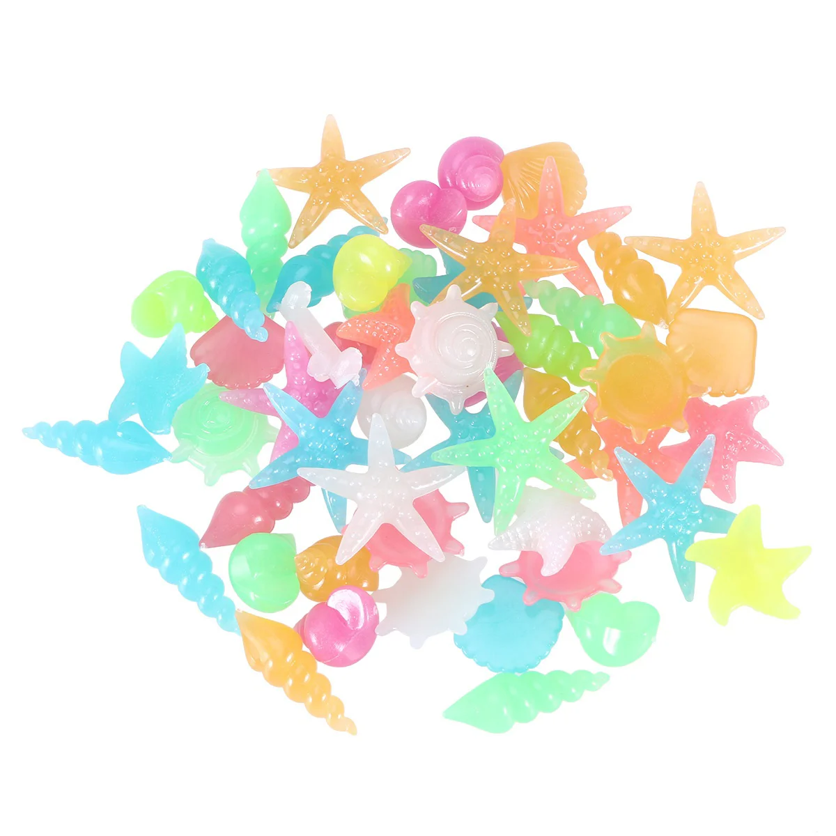 

50pcs Shell Conch Luminous Fish Tank Decoration Luminous Conch Fish Tank Decors Luminous Conch for Tank Luminous Shell for Tank