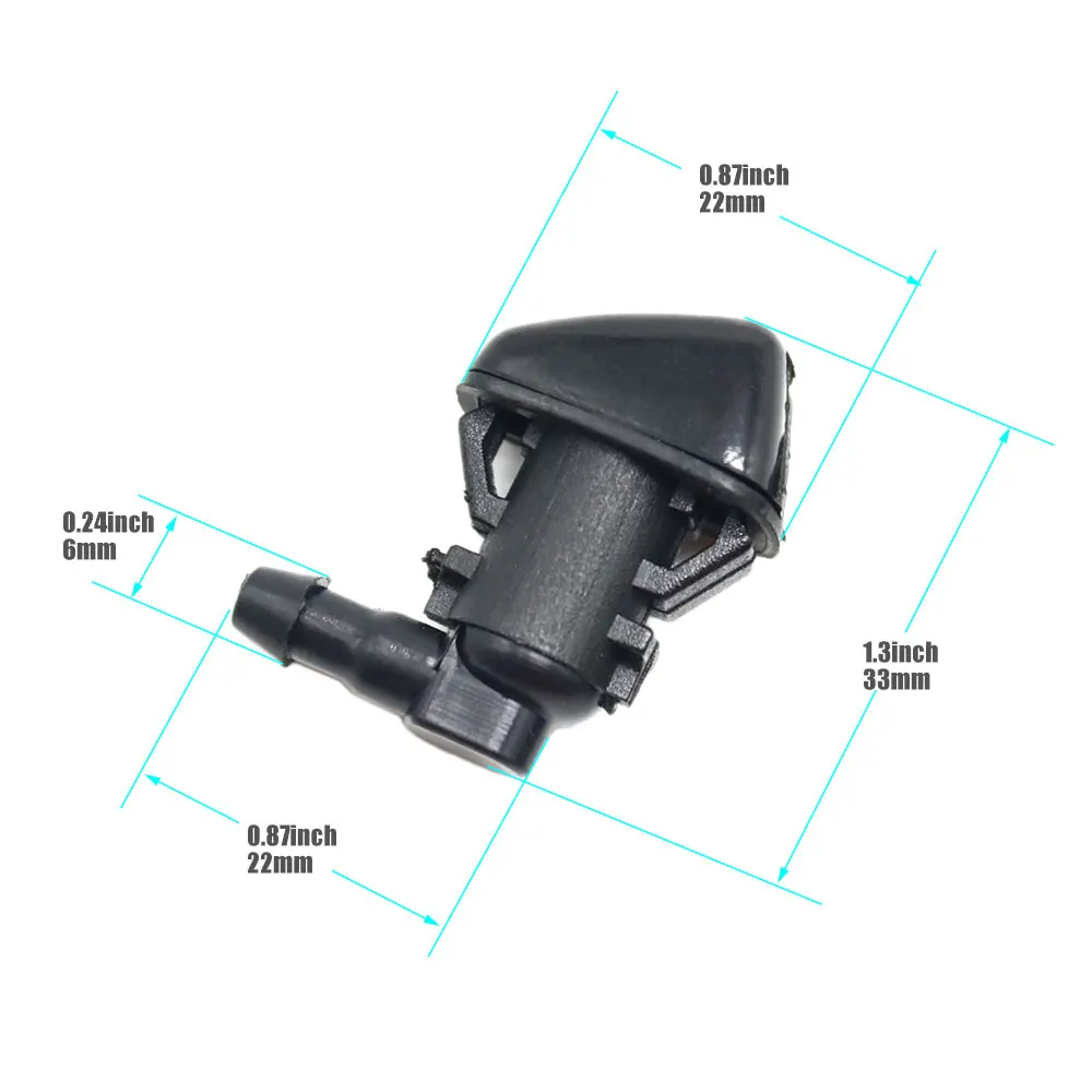 2шт 55157319 АА 4806312 Насадка для омывателя лобового стекла AA черная Dodge Nitro