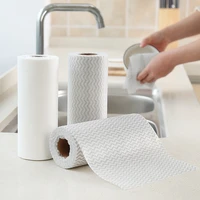 50 sheetsroll kitchen disposable non stick oil dishwasher towel household wet and dry cleaning cloth multi functional rag