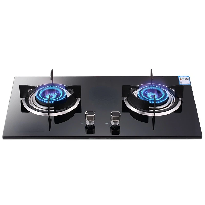 

Fogao Cooktop Cooktop Double-burner Gas Cooker Furnace Tempered Glass Gas Hob Household Gas Stove