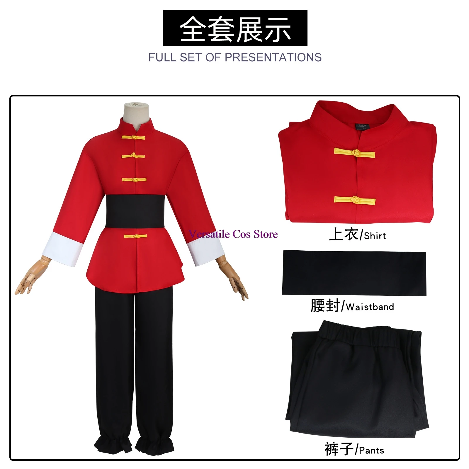Anime Ranma 1/2 Saotome Cosplay Costume Wig Dark Pink Ponytail Hair Black Fiber Hair+Free Cap Christmas