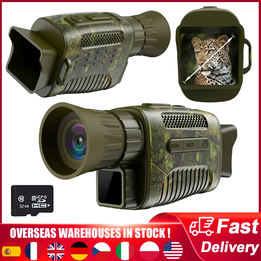 

NV650C Infrared Night Vision Device Monocular Scope 1080P 4X Digital Zoom Photo Video Shooting Telescope Outdoor Hunting Camping