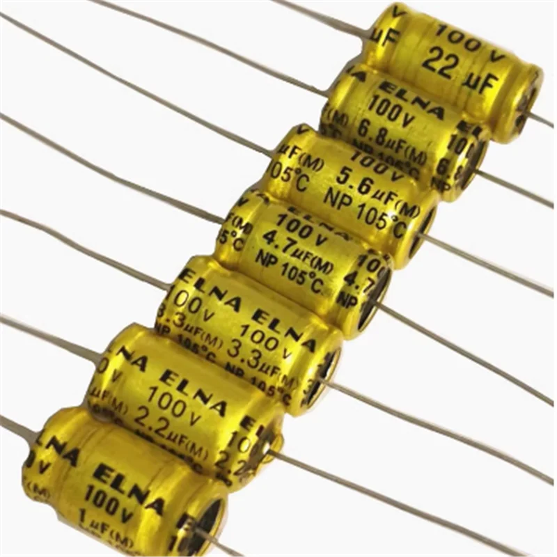 5 шт. 100 В горизонтальный аудиоконденсатор неполярный делитель частоты