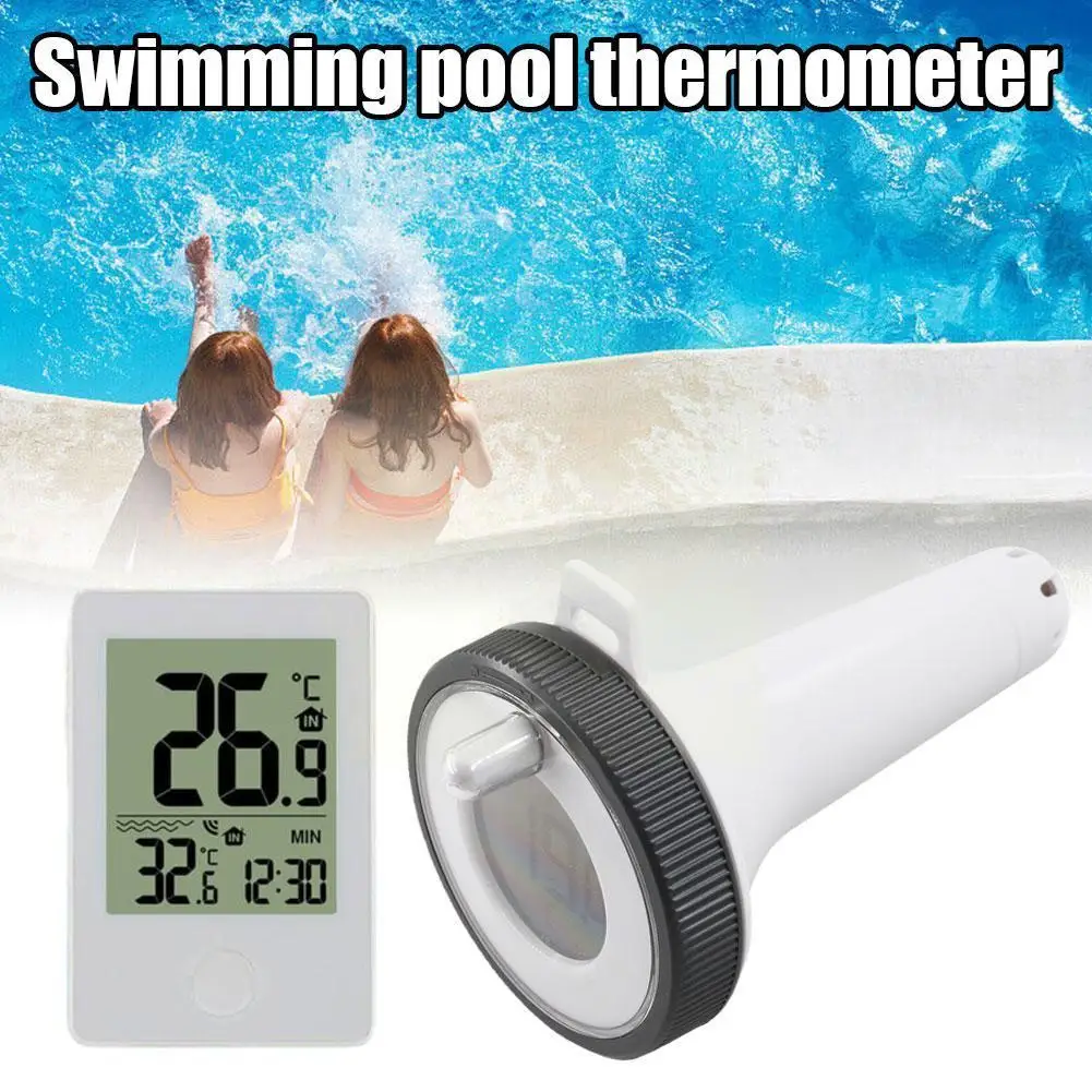 

Wireless Floating Pool Thermometer Swim Spa Pond Tub Waterproof Meter Pool Digital Floating Thermometer Transmitter Tempera C7m8